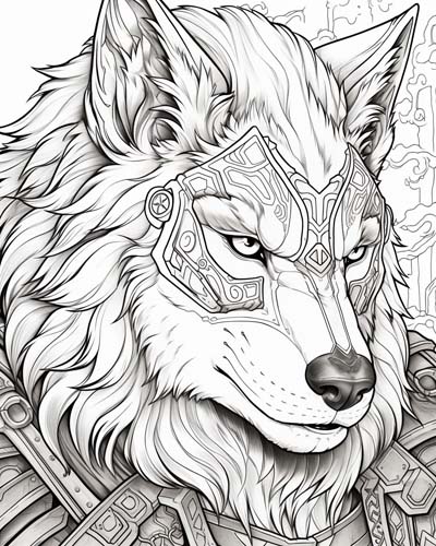 World of Warcraft worgen coloring page