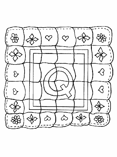 qq is for quilt coloring page
