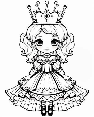 White Queen coloring pages