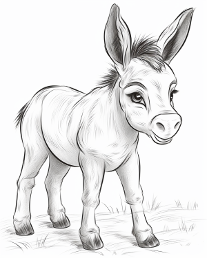 Barnes and Noble DONKEY Coloring Book For Girls Ages 6-8: Funny Kids  Coloring Book Featuring With Funny, Cute And Realistic Donkey (Unique gifts  for Children's)