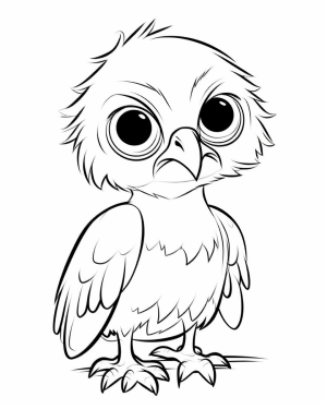 baby eagle coloring page
