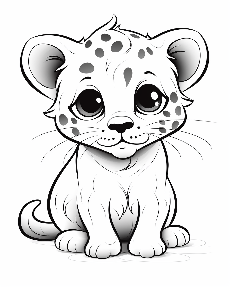 Baby Jaguar Coloring Pages