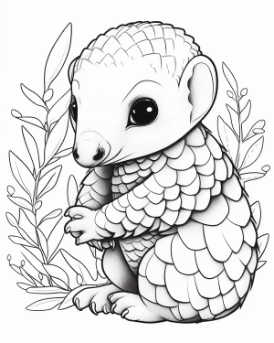 Pangolin Coloring Pages: Explore the Unique World of Pangolins with