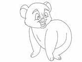 bear cub coloring page