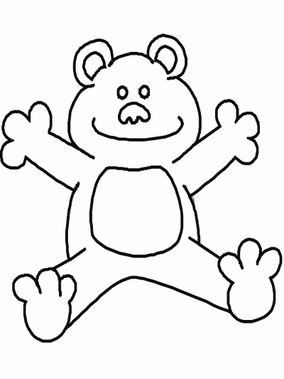 bear coloring page