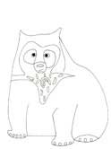 spectacled bear coloring page