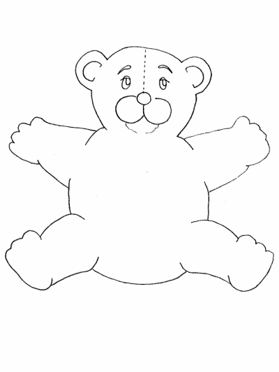 teddy bear coloring page