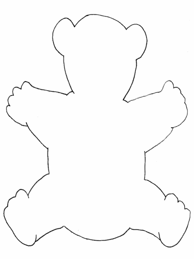simple outline of a bear - draw your own details