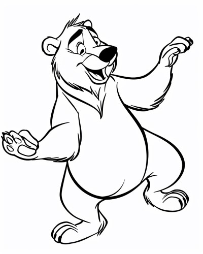 Baloo coloring page