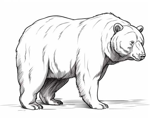 black bear coloring page