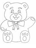 teddy bear coloring page