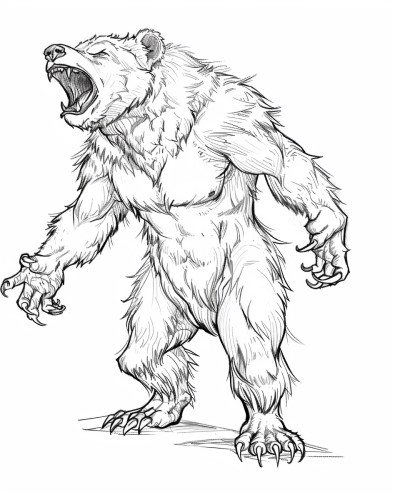 Beorn the Werebear coloring page