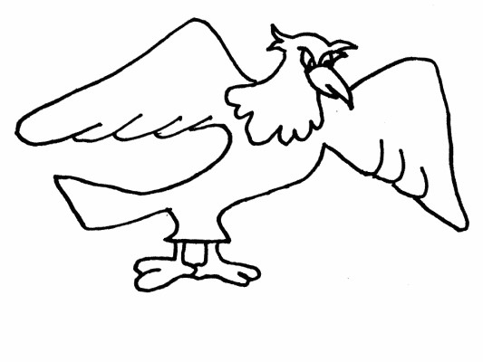 American bald eagle coloring page