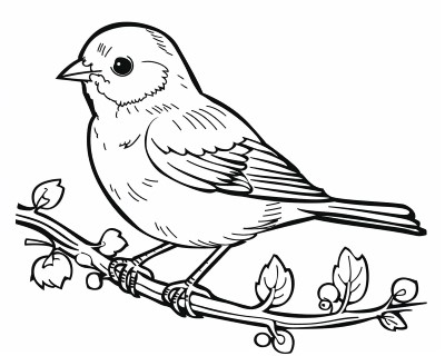 bluebird coloring page