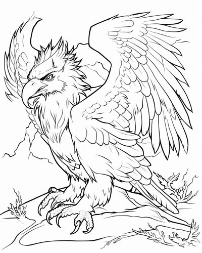 eagle coloring page