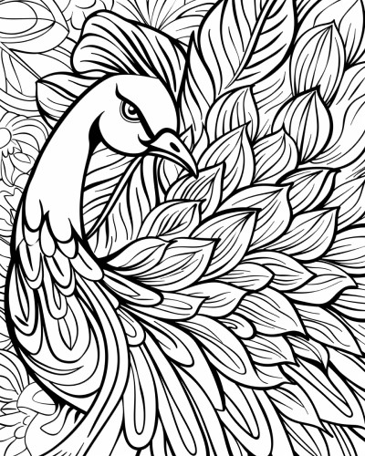 10 Peacock-Themed Adult Coloring Pages to Add Elegance to Your Life