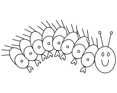 Very Hungry Caterpillar coloring page