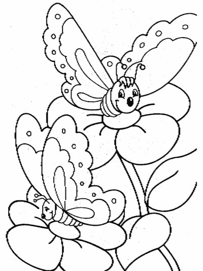 butterflies coloring page
