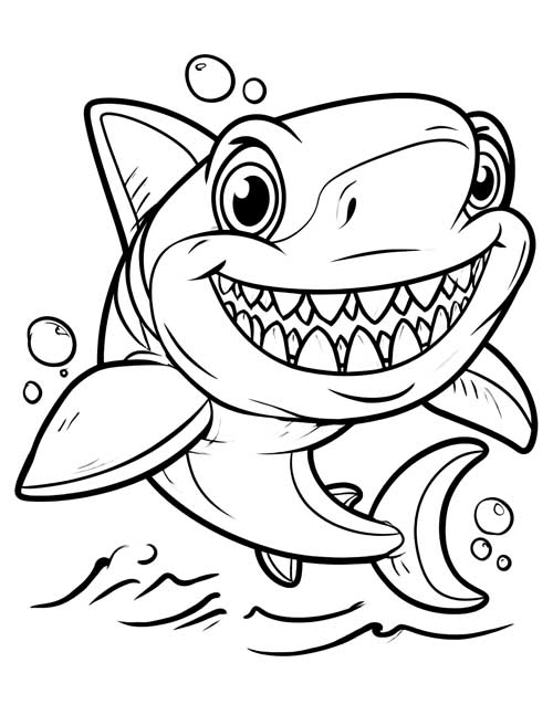 Megalodon coloring pages
