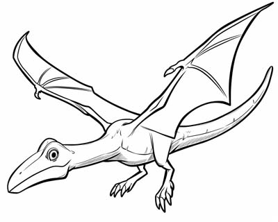 Pteranodon coloring page