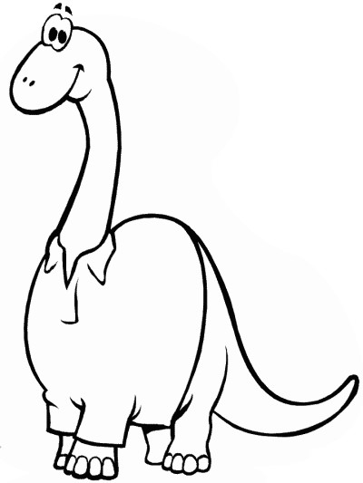 brontosaurus coloring page