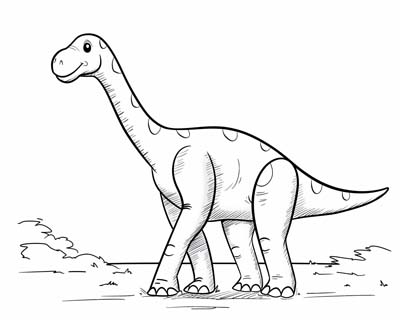 brontosaurus coloring page