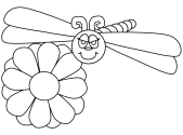 dragonfly coloring page