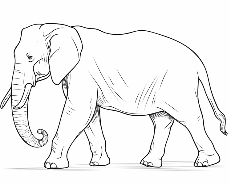 Elephant Coloring Pages