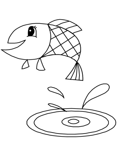 fish coloring page