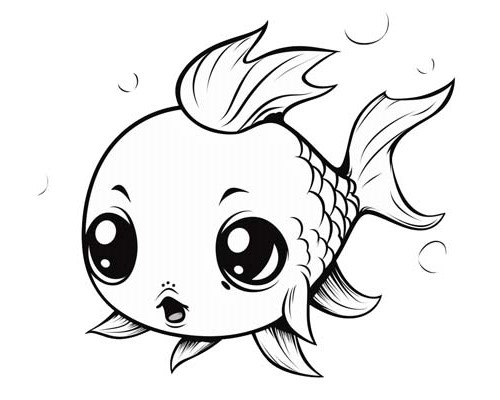 goldfish coloring page