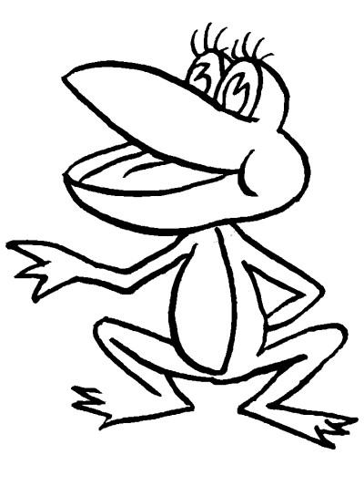 frog coloring page