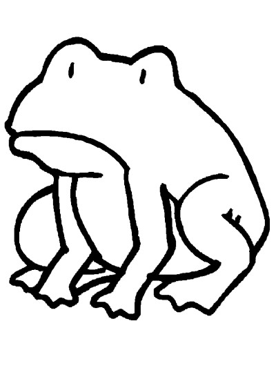 frog coloring page