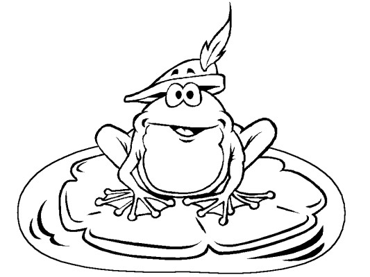 frog prince coloring page