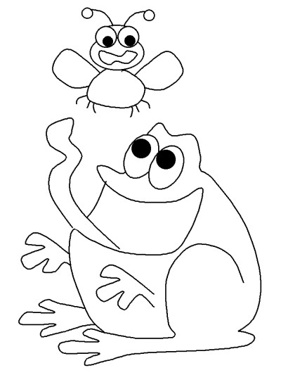 frog coloring page