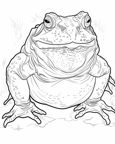 Goliath frog coloring pages