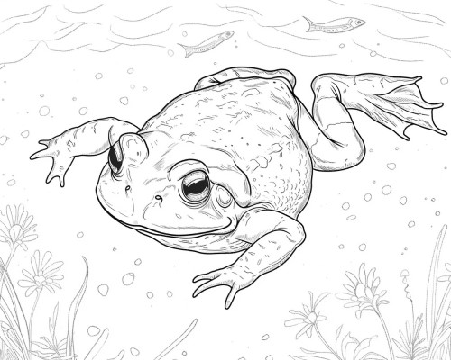 African Clawed Toad coloring pages