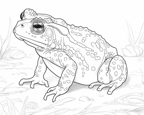 American Toad coloring pages