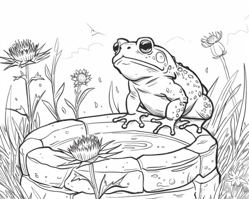 coloring page of The Well of the World's End