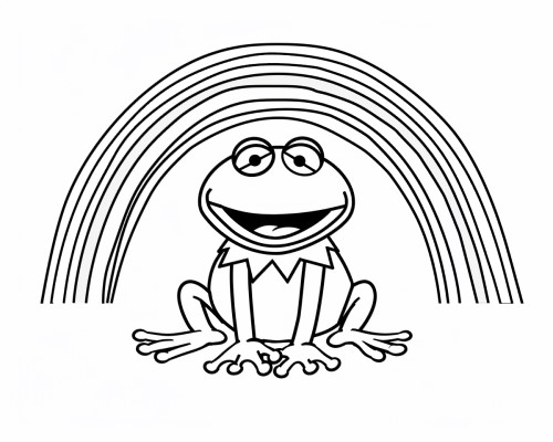 coloring page of Mr. Toad driving a fast car