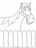 horse coloring page
