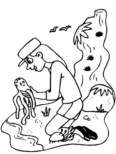 crab coloring page