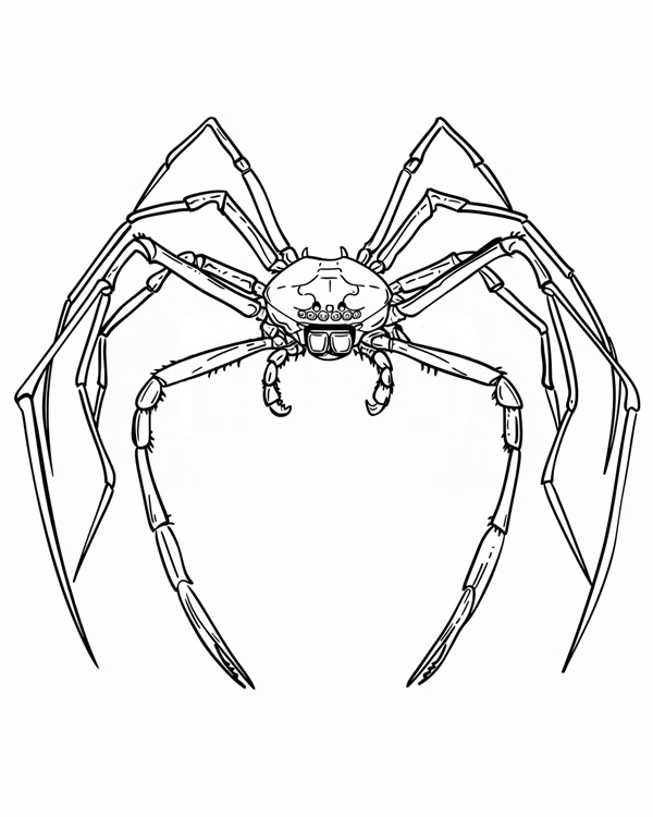 Japanese Spider Crab coloring page