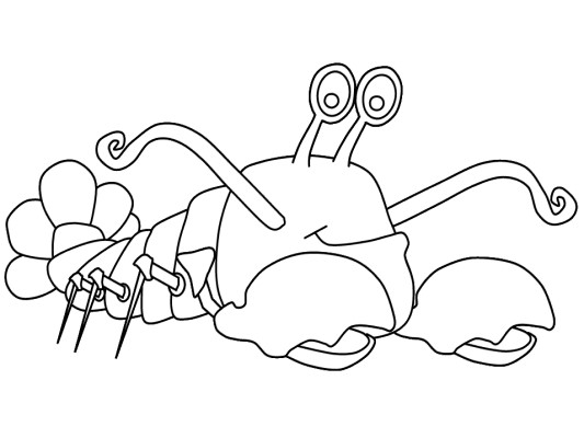 lobster coloring page