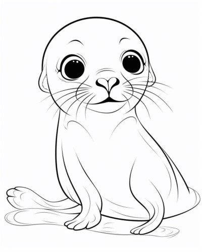 seal coloring page