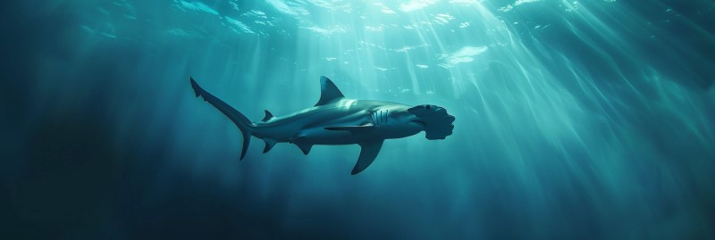 photo of a hammerhead shark