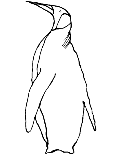 penguin coloring page