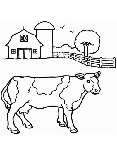 cow coloring page