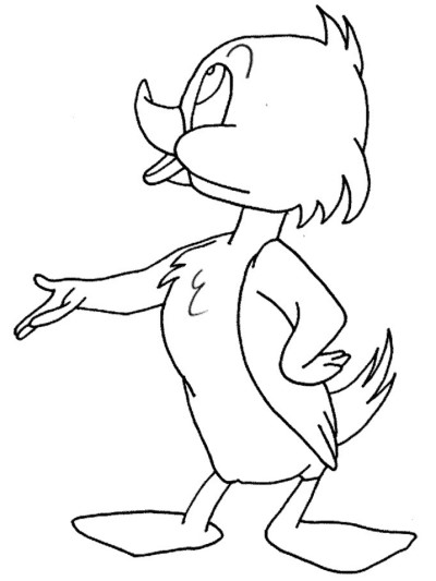 duck coloring page