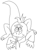 Iguana coloring page
