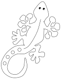 Lizard coloring page